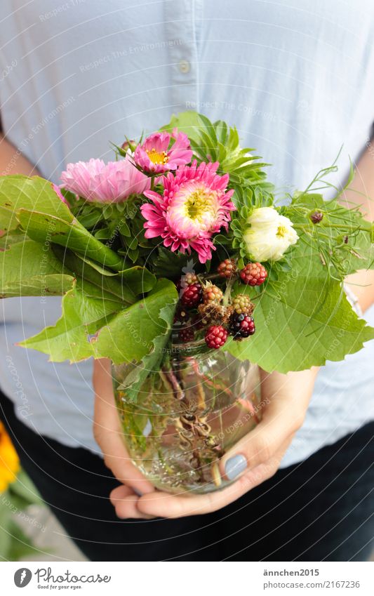 Sommerblumen Im Glas Ein Lizenzfreies Stock Foto Von Photocase