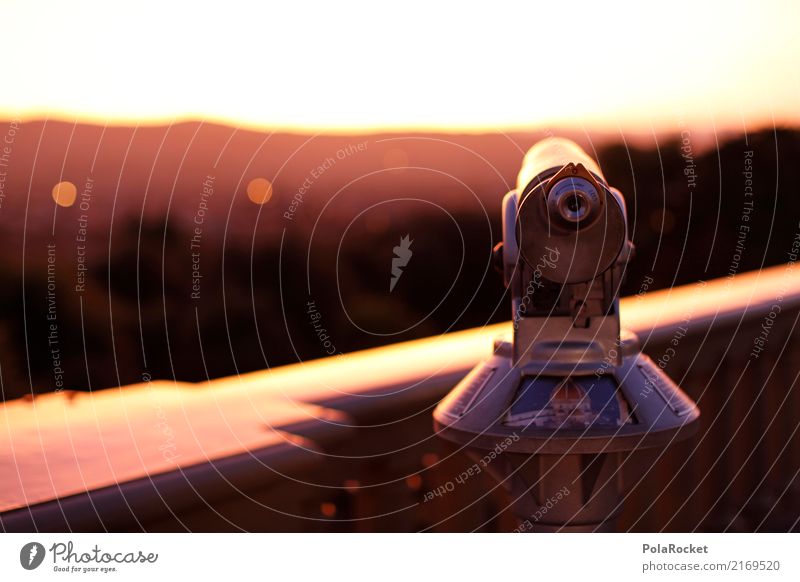 #A# Fernroh Kunst ästhetisch Fernsehen Teleskop Aussicht Ferne Florenz Farbfoto mehrfarbig Außenaufnahme Nahaufnahme Detailaufnahme Experiment abstrakt