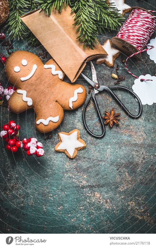 Weihnachtsgeschenke basteln Lebensmittel Teigwaren Backwaren Dessert Stil Design Freude Winter Häusliches Leben Feste & Feiern Weihnachten & Advent