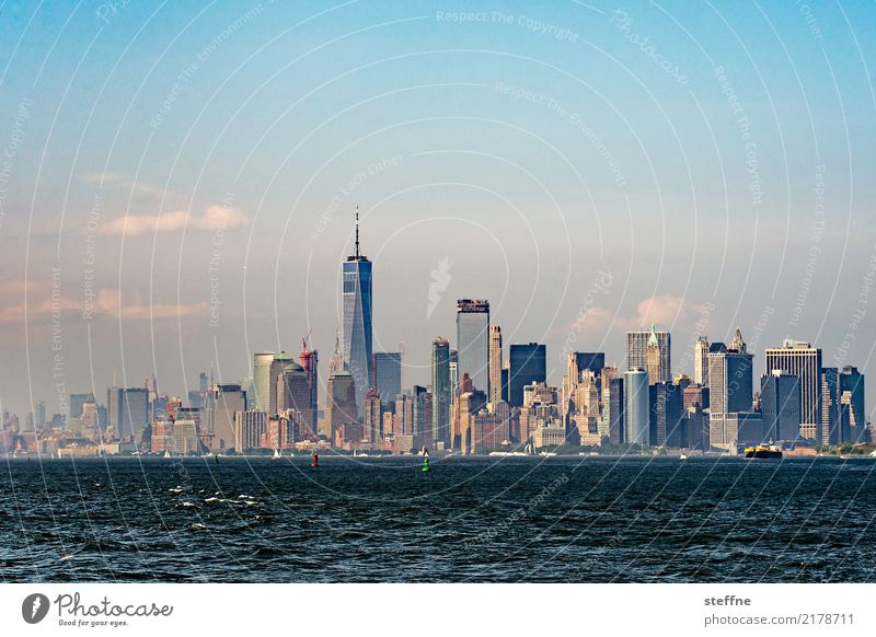 Skyline | Manhattan I Stadt Großstadt Hochhaus überbevölkert Häusliches Leben Wahrzeichen New York City USA One World Trade Center