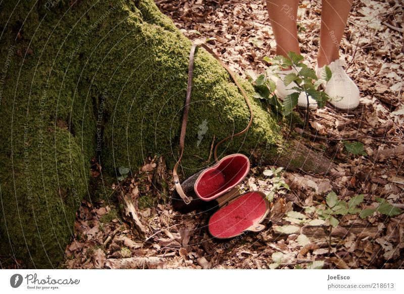 red dress Freizeit & Hobby Ausflug Sommer Frau Erwachsene Leben Beine Fuß 1 Mensch Natur Schuhe beobachten entdecken Blick wandern trendy einzigartig schön rot