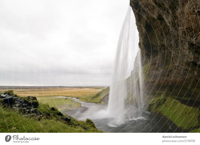 Seljalandsfoss Umwelt Natur Landschaft Wasser Berge u. Gebirge Wasserfall außergewöhnlich wild Bewegung Wildnis Island Skandinavien seljalandsfoss