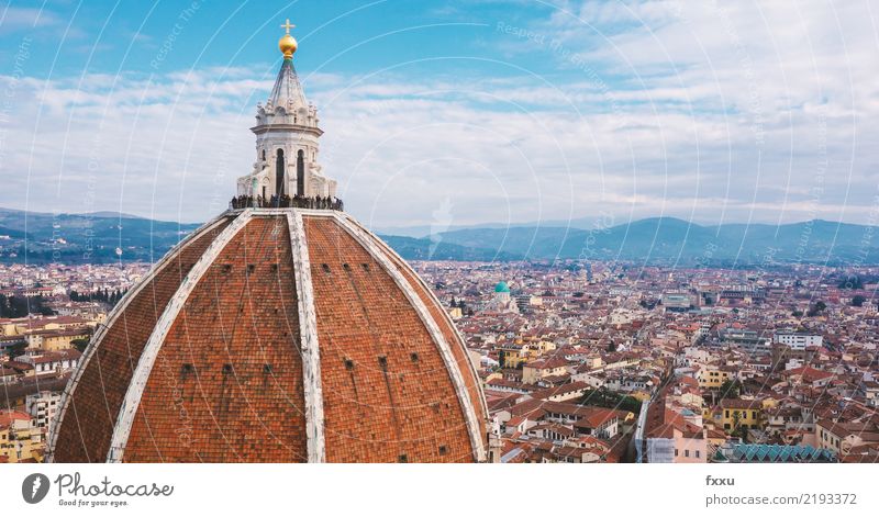 Kathedrale von Florenz Aussicht Stadt Haus Religion & Glaube Kirche Gebäude Italien Landschaft Dach Tourismus Architektur Toskana Panorama (Aussicht)