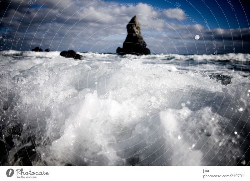 gebrochen Ausflug Freiheit Sommerurlaub Strand Meer Wellen Natur Urelemente Luft Wasser Herbst Schönes Wetter Sturm Küste Bucht Schottland Sehenswürdigkeit