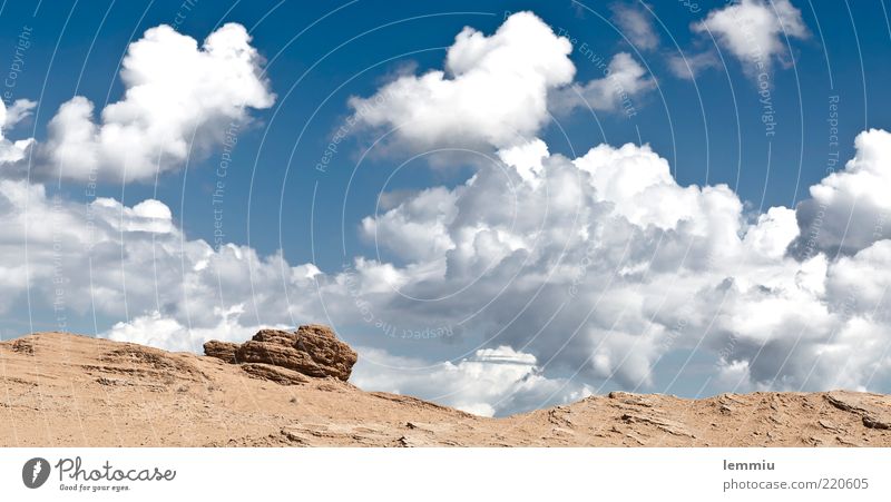 Felsen und Wolken Ferien & Urlaub & Reisen Landschaft Himmel Sommer Hügel Stimmung Freiheit Berge u. Gebirge Korfu Griechenland Farbfoto Außenaufnahme