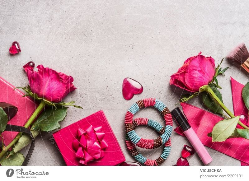 Damen Accessoires zum Valentinstag Stil Design Party Veranstaltung Feste & Feiern feminin Dekoration & Verzierung Blumenstrauß Zeichen Liebe retro rosa Gefühle