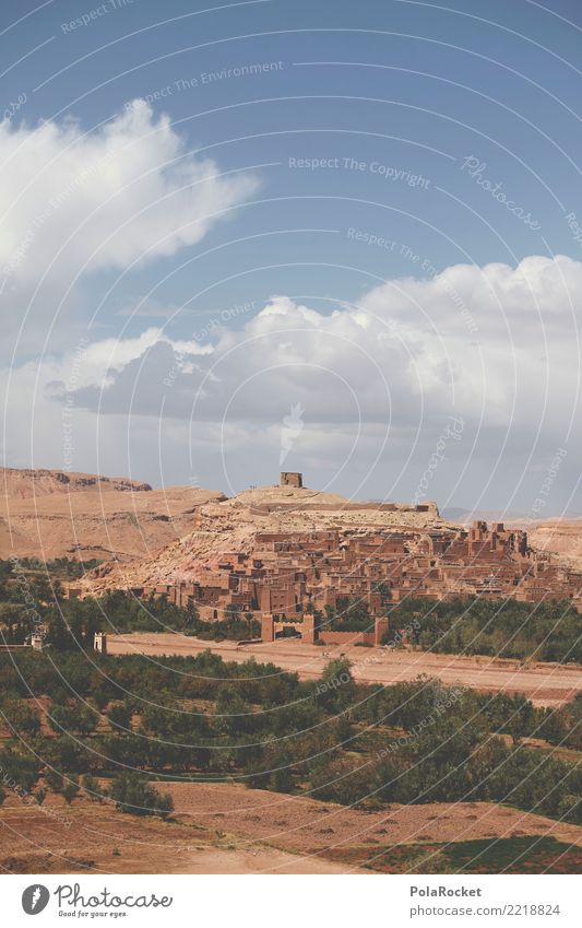 #A# Weltkultur Kunst ästhetisch Landschaft Marokko Arabien Naher und Mittlerer Osten Weltkulturerbe Festung Burg oder Schloss Stadtmauer Farbfoto mehrfarbig