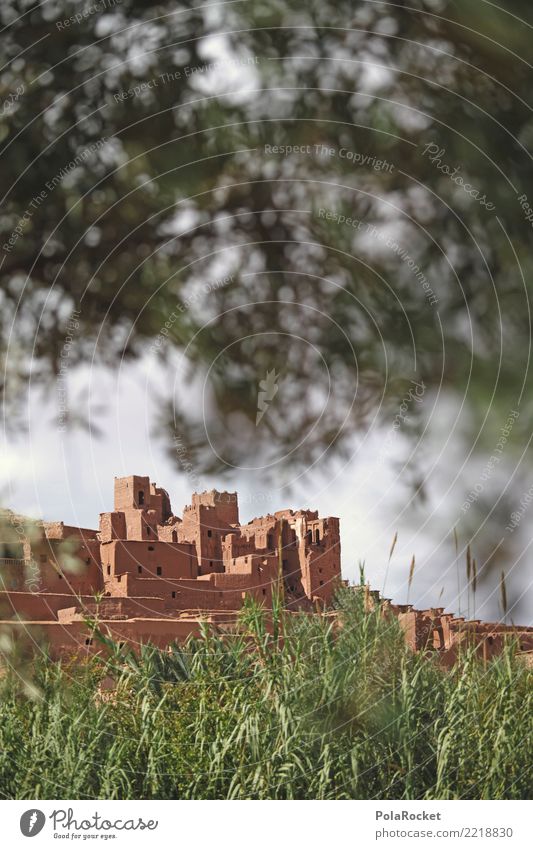 #A# Castle Earth Haus ästhetisch Weltkulturerbe Arabien Naher und Mittlerer Osten Marokko Burg oder Schloss Befestigung Festung Farbfoto mehrfarbig