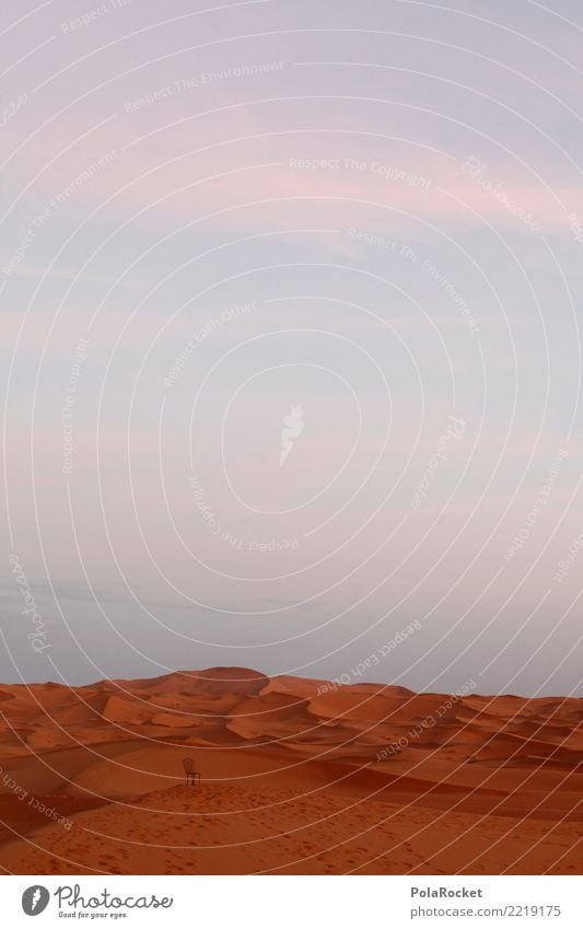 #A# Wüste Kunst ästhetisch Sahara rot Wärme heiß Sand Marokko Farbfoto mehrfarbig Außenaufnahme Experiment abstrakt Menschenleer Textfreiraum links