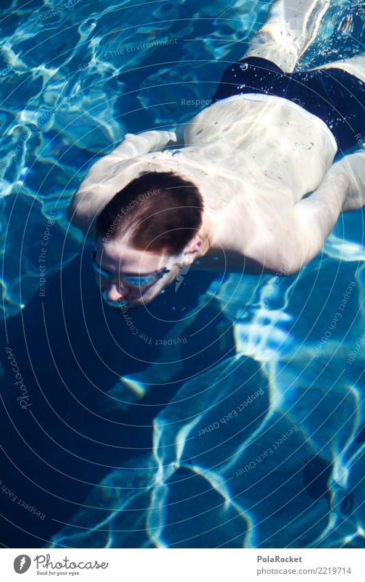 #A# Tauchen Kunst ästhetisch Wasser Wassersport blau tauchen Taucher Taucherbrille Sommer Sommerurlaub Farbfoto mehrfarbig Außenaufnahme Detailaufnahme