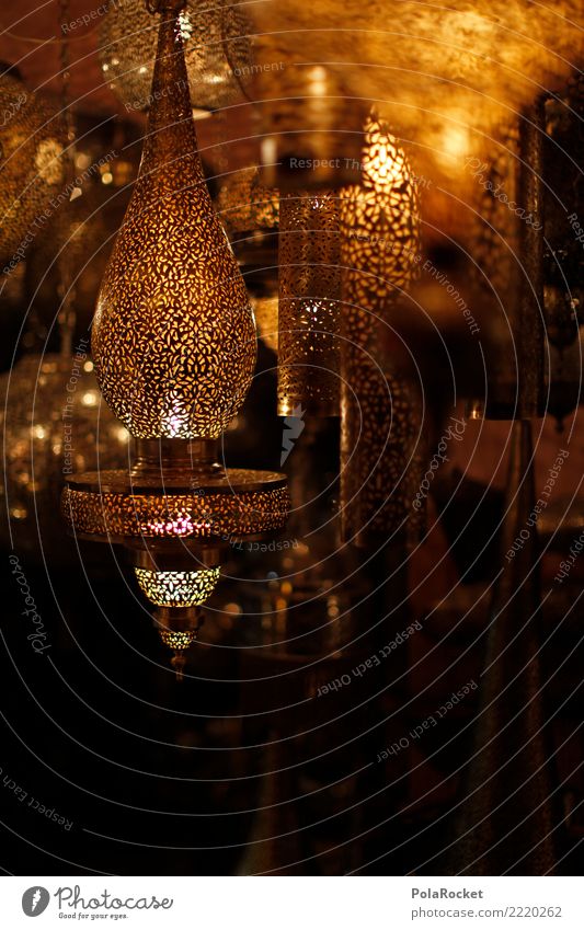 #A# Lichtermarkt Kunst Kunstwerk ästhetisch Lampe Lichterscheinung Lichtschein Lichtspiel Lichtblick Naher und Mittlerer Osten Arabien gold viele Unschärfe