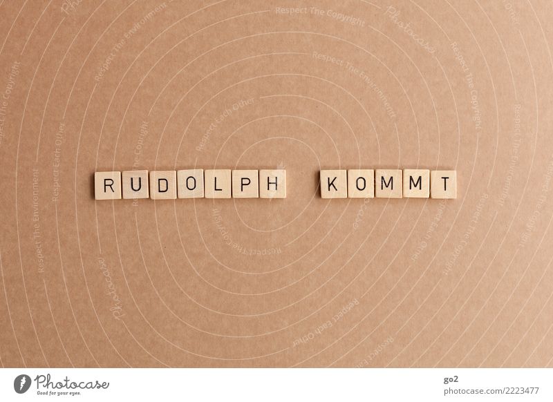 Rudolph kommt Spielen Brettspiel Weihnachten & Advent Schriftzeichen Fröhlichkeit lustig braun Vorfreude Neugier Erwartung Idee Inspiration Kreativität rudolph