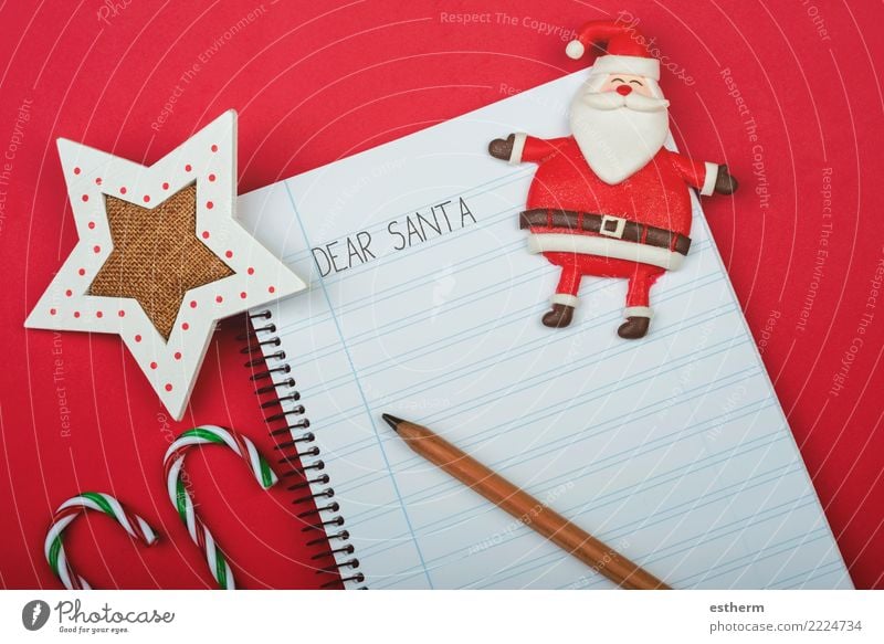 Lieber Weihnachtsmann, Brief an den Weihnachtsmann Lifestyle Freude Glück Entertainment Party Veranstaltung Feste & Feiern Schreibwaren Papier Zettel