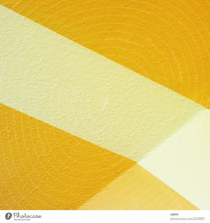 ÜberEck Lifestyle Stil Design Wohnung Dekoration & Verzierung Tapete Raum Mauer Wand Ecke Streifen ästhetisch eckig Sauberkeit weiß Ordnung orange Perspektive