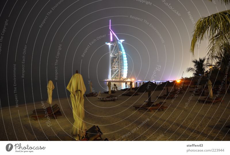 Burj al Arab - Arabischer Turm Reichtum Design Ferien & Urlaub & Reisen Tourismus Strand Meer Traumhaus Dubai Jumeirah Vereinigte Arabische Emirate Asien