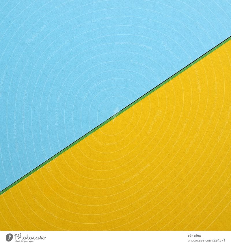 mischfarbe Karton Farbkarte Papier frisch blau gelb grün Farbe Dekoration & Verzierung Design Kreativität Kunst Linie Printmedien mehrfarbig knallig Tonpapier