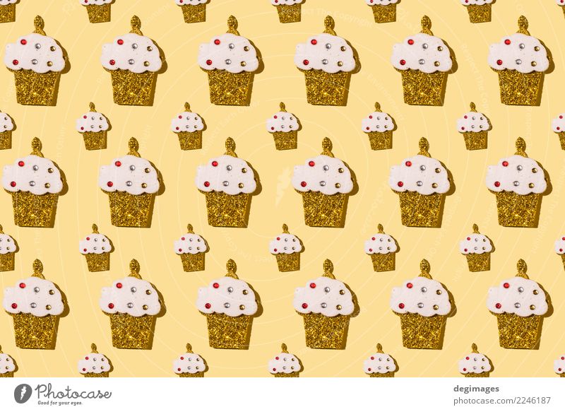 Muffin wiederholte Muster Dessert Design Glück Dekoration & Verzierung Tapete Feste & Feiern Geburtstag Kunst lecker niedlich rosa Hintergrund übergangslos