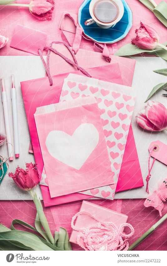 Grußkarte für Mütter, Valentinstag oder Geburtstag basteln kaufen Stil Design Dekoration & Verzierung Tisch Feste & Feiern Muttertag Hochzeit Tulpe Blumenstrauß
