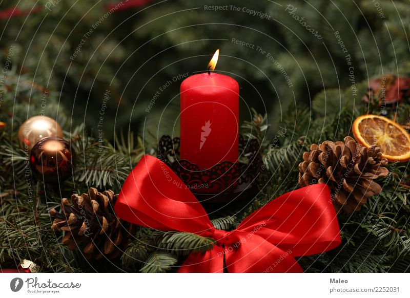 Advent Weihnachten & Advent Dekoration & Verzierung Dezember Feste & Feiern festlich Flamme Fröhlichkeit Glück grün Hintergrundbild Kerze Kerzenschein Postkarte