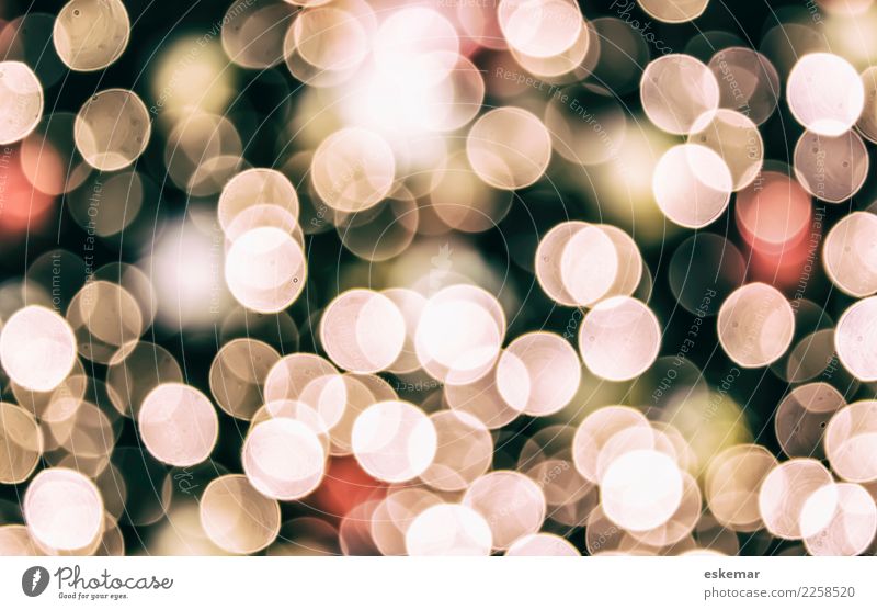 Bokeh Design Nachtleben Party Feste & Feiern Weihnachten & Advent Kunst Ornament Kugel glänzend ästhetisch rund schön Stadt grau rosa rot schwarz weiß Farbe