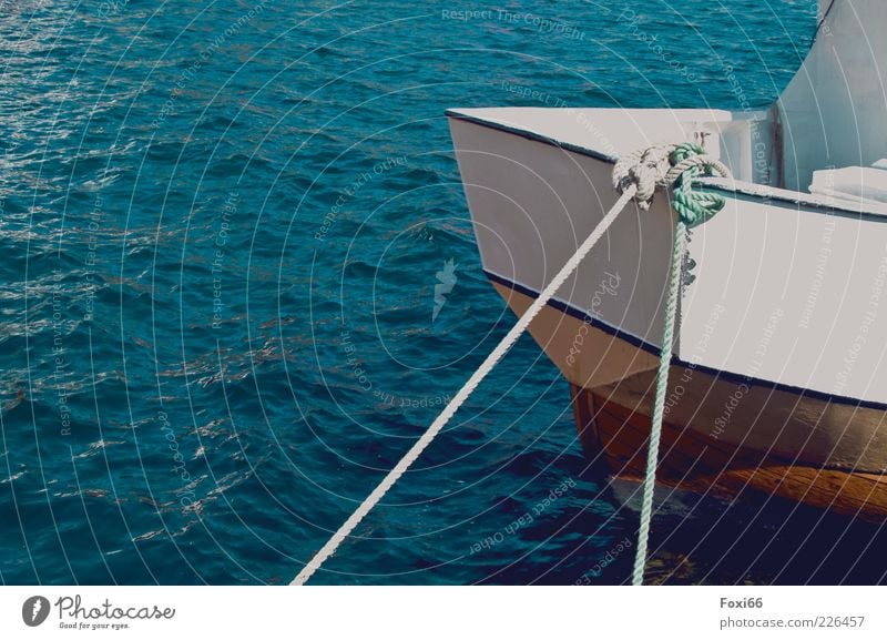 Ankern,Anlegen,Festmachen... Wasser Schönes Wetter Wellen Schifffahrt Fischerboot Wasserfahrzeug Kunststoff gebrauchen eckig blau braun gelb schwarz weiß