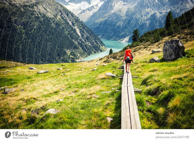 Ein Pfad ins Abenteuer! Berge u. Gebirge wandern Spaziergang Fußweg Wege & Pfade Ereignisse Dolomiten Südtirol Farbfoto