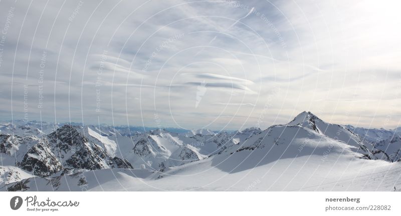 Gipfel der Welt 2 Erholung Ferien & Urlaub & Reisen Ferne Winter Schnee Winterurlaub Berge u. Gebirge Natur Landschaft Alpen Schneebedeckte Gipfel gigantisch