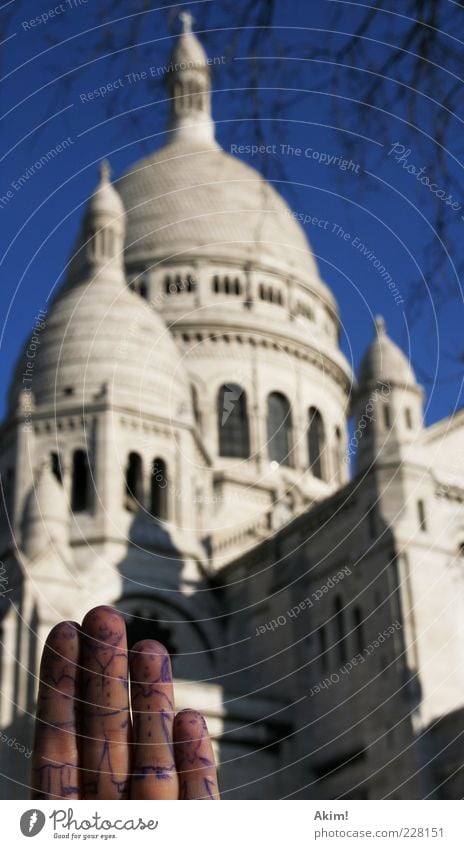 Familienausflug Paris Montmartre Frankreich Europa Hauptstadt Kirche Bauwerk Architektur Sehenswürdigkeit Wahrzeichen Sacré-Coeur Ferien & Urlaub & Reisen