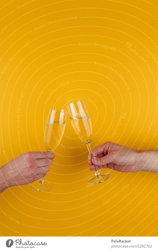 #AS# Cheers Guys Kunst ästhetisch Glas Sekt Sektglas Sektperlen Zuprosten Gratulation Glückwünsche Feste & Feiern Zusammensein Alkohol Alkoholisiert