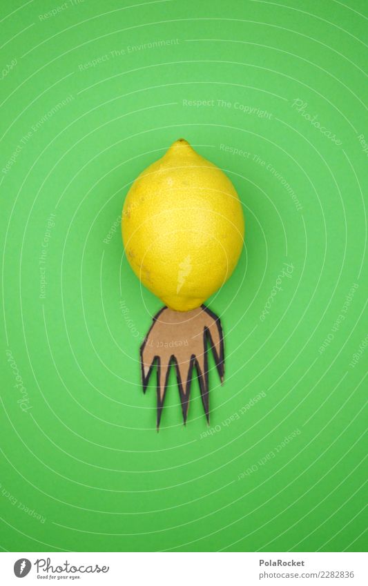 #AS# ZitroRocket II Fitness Sport-Training Essen grün Zitrone Vitamin vitaminreich Brand Rakete Weltall sauer Kreativität Frucht Bombe verrückt Markt kaufen