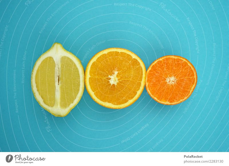 #AS# süßes oder saures ? Fitness Sport-Training Diät blau Orange Mandarine Zitrone gelb sauer Kontrast Experiment Gesunde Ernährung Gesundheit Südfrüchte