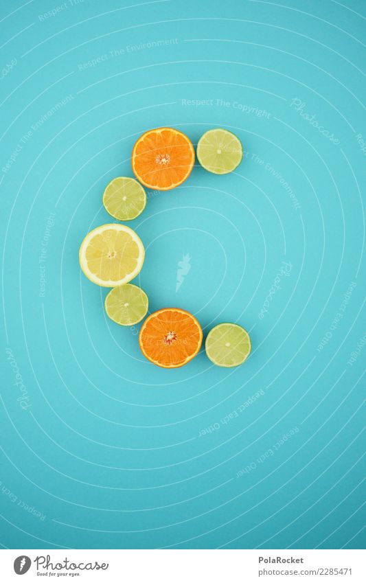 #AS# Vitamin C Fitness Sport-Training Diät Essen Gesunde Ernährung blau Limone Limettenscheibe Orange Zitrone Südfrüchte Kreativität Gesundheit Bioprodukte