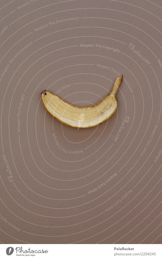 #AS# halbe Sache Fitness Sport-Training Essen braun Banane Hälfte Teilung Kerne schneiden Messer teilen gelb Strukturen & Formen Kreativität Frucht