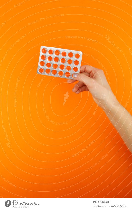 #AS# Vitamin X Kunst ästhetisch Medikament Medizintechnik Dosis orange Tablette Krankheit Gesundheit Hilfsbereitschaft Erste Hilfe viele Packung festhalten 24