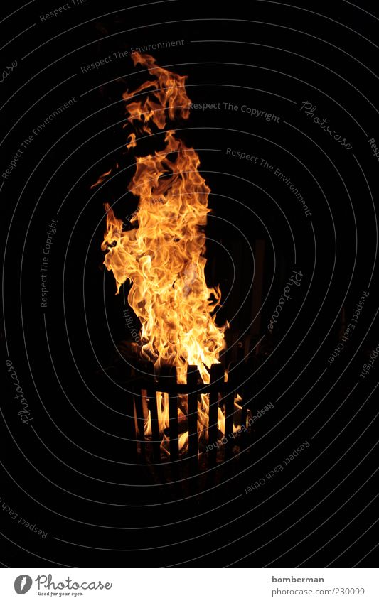 feuerungeheuer Feuer Wärme Metall leuchten heiß hell Feuerkorb Lagerfeuerstimmung brennen Farbfoto Außenaufnahme Nahaufnahme Menschenleer Licht Korb Flamme 1