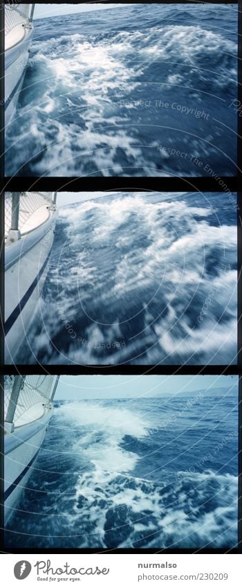 3mal volle Fahrt voraus Lifestyle Kreuzfahrt Sommer Meer Wellen Segeln Natur Wasser Wind Schifffahrt Bootsfahrt Sportboot Jacht Segelboot Segelschiff Erholung