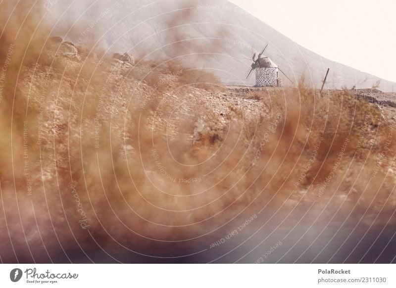 #AS# Insel des Windes Kunst ästhetisch Mühle Windmühle Windmühlenflügel Fuerteventura Spanien Windkraftanlage Urlaubsfoto Urlaubsort mediterran Farbfoto
