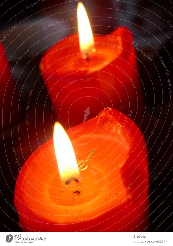Candle-xmas Kerze rot Dinge Weihnachten & Advent Weihnachtskerzen Weihnachtsstimmung