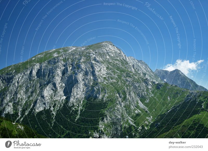200 | Das "Hohe Brett" Natur Landschaft Erde Luft Himmel Wolken Sommer Schönes Wetter Alpen Berge u. Gebirge Gipfel hoch blau grün weiß Hohes Brett