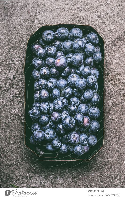 Blaubeeren Lebensmittel Frucht Dessert Ernährung Bioprodukte Vegetarische Ernährung Diät Stil Design Gesundheit Gesunde Ernährung Sommer Antioxidans Beeren