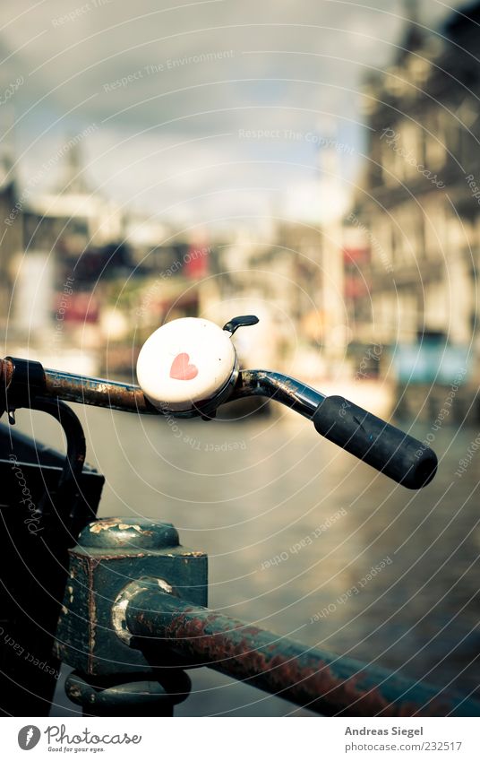 Fahrradliebe Lifestyle Freizeit & Hobby Ferien & Urlaub & Reisen Ausflug Städtereise Sommer Amsterdam Stadt Stadtzentrum Geländer Verkehr Verkehrsmittel