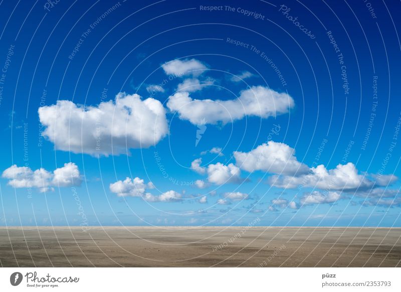Clouds Umwelt Natur Landschaft Urelemente Erde Sand Luft Himmel Wolken Horizont Klima Klimawandel Wetter Schönes Wetter Strand Nordsee Meer atmen gehen
