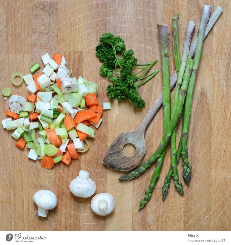 Grünes Stillleben Lebensmittel Gemüse Suppe Eintopf Kräuter & Gewürze Ernährung Bioprodukte Vegetarische Ernährung Diät Slowfood frisch lecker Gesunde Ernährung