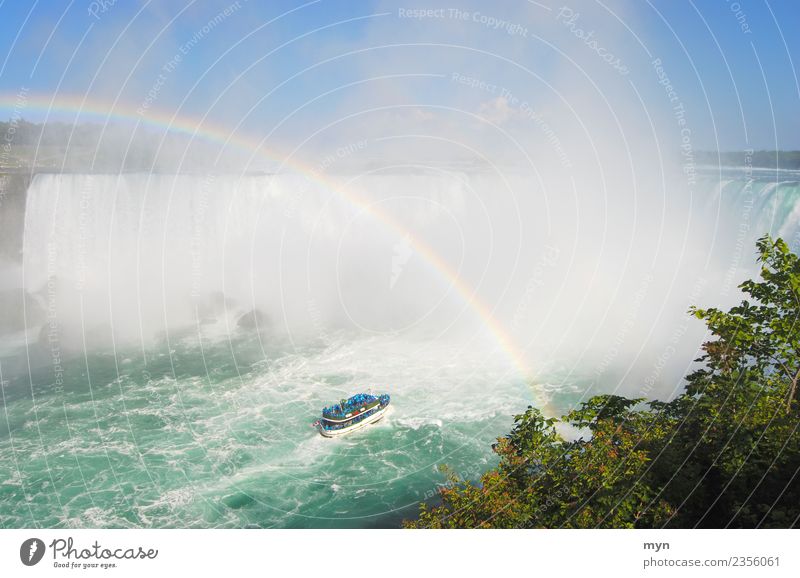 Maid of the Mist | Niagara Fälle IV Ferien & Urlaub & Reisen Tourismus Abenteuer Sightseeing Kreuzfahrt Umwelt Natur Wasser Fluss Wasserfall USA