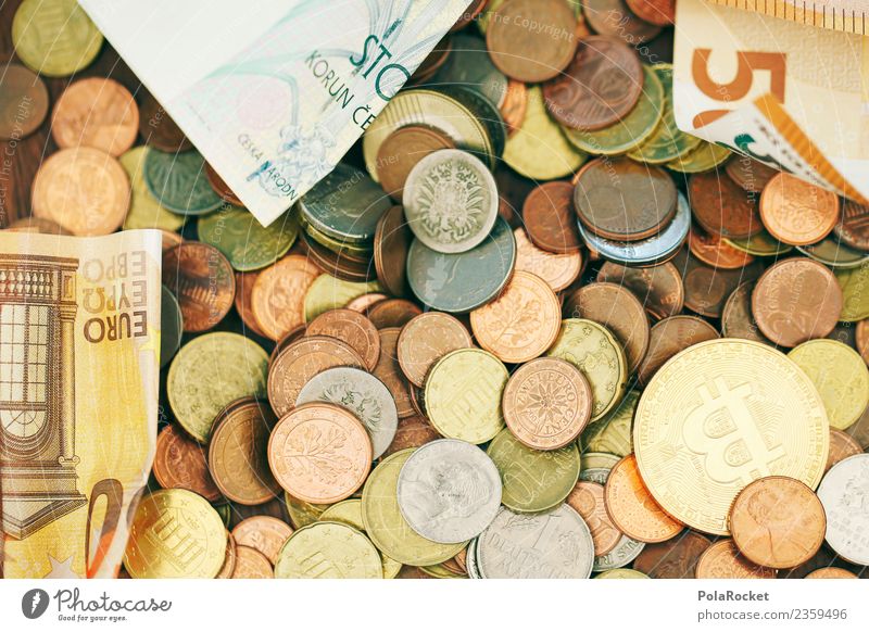 #A# Hauptsache Cash Kunstwerk ästhetisch Geldmünzen Münzenberg Geldscheine Euro Eurozeichen Bargeld Kapitalwirtschaft Geldgeschenk Geldgeber Finanzkrise viele