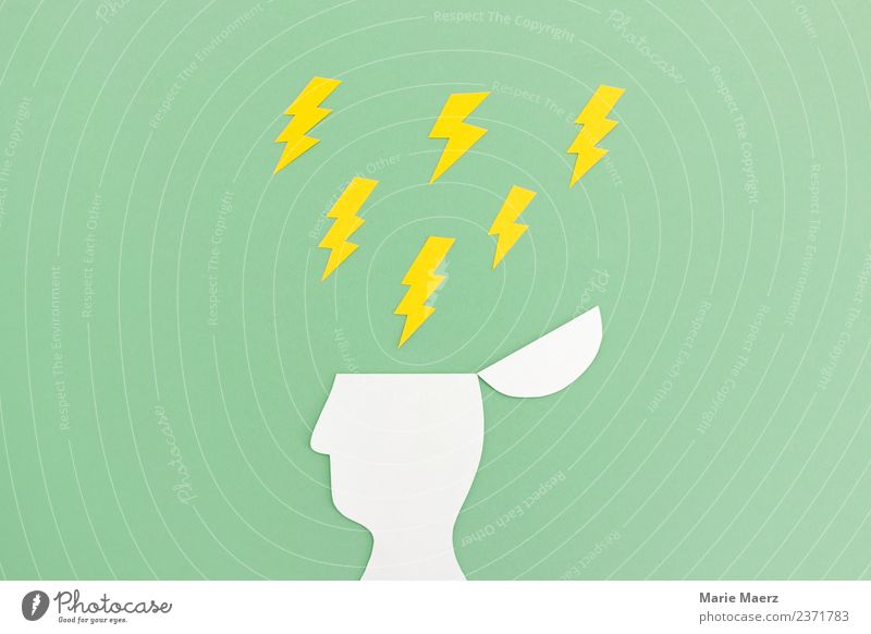 Gehirn unter Druck Bildung Wissenschaften Handy PDA Telekommunikation Denken Kommunizieren lernen Aggression stark gelb grün Kraft Stress Energie entdecken