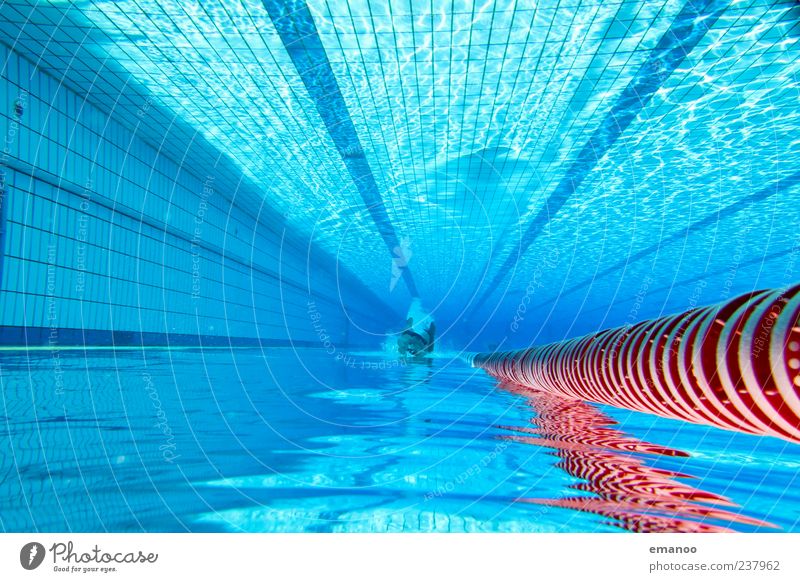 deep blue lane Stil Erholung Schwimmen & Baden Freizeit & Hobby Ferien & Urlaub & Reisen Sport Fitness Sport-Training Wassersport Sportler tauchen Schwimmbad