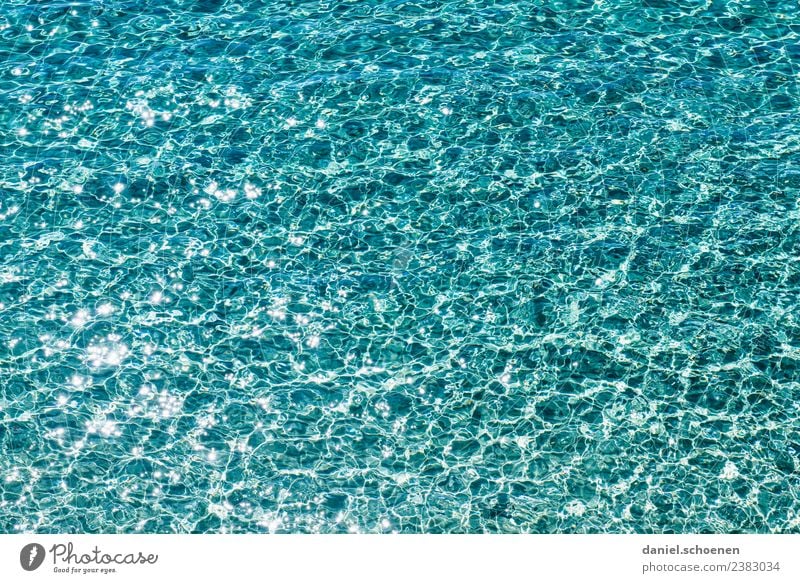 Mittelmeer 1 Schwimmen & Baden Ferien & Urlaub & Reisen Sommer Meer Wellen Wasser Flüssigkeit glänzend maritim blau türkis rein abstrakt mehrfarbig Menschenleer