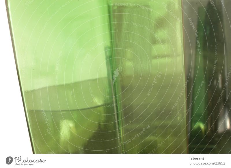 glasvasen3 Vase Murano Behälter u. Gefäße grün Licht Unschärfe Häusliches Leben Glas durchsichtig transluzent durchlässig