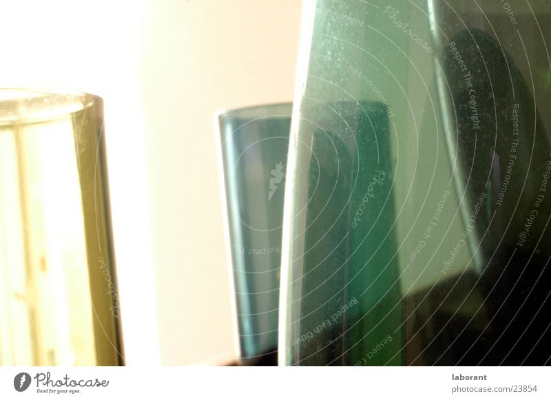 glasvasen Vase Murano Behälter u. Gefäße grün Licht Unschärfe Häusliches Leben Glas durchsichtig transluzent durchlässig
